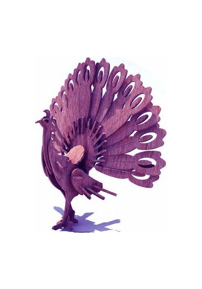 3D Ahşap Puzzle  - Motosiklet