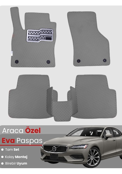 Volvo S60 2019-2025 Uyumlu Eva Paspas Tam Set Oto Paspas,araca Özel,tam Koruma,kolay Montaj 120