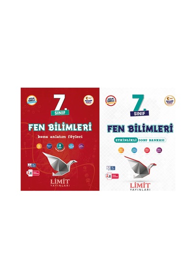 Limit 2027 7. Sınıf Fen Bilimleri Konu Anlatım Föyleri + Soru Bankası Seti 2 Kitap Maarif Model