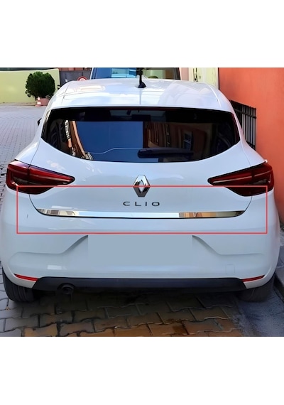Ebal Otomotiv Renault Clio 5 HB Krom Bagaj Alt Çıtası 2020 P.ÇELİK