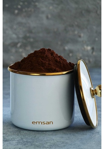 Emsan Troy Emaye Küçük Kavanoz Beyaz