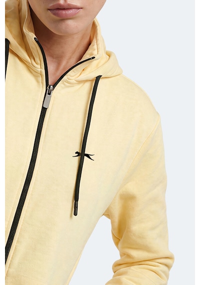Slazenger Flores Kadın Kapüşonlu Sarı Sweatshırt