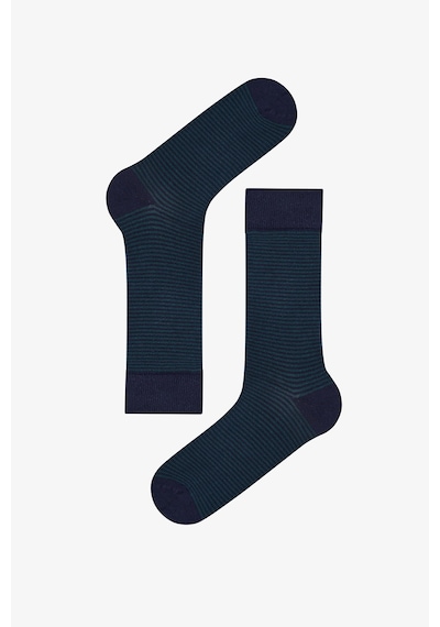 Penti Erkek Lacivert Melanj Pinestripe Pamuklu 5 Çift Soket Çorap