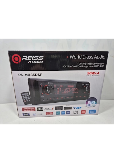 Reiss Oto Teyp Reiss Rs-mx85dsp 4x50w 3 Amfi Çıkışlı , App Kontrollü Tesisat Teybi