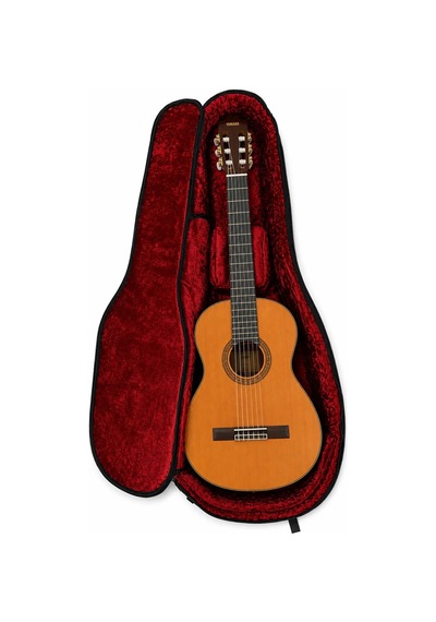 Solid Case Lux Klasik Gitar Gigbag Siyah Kırmızı