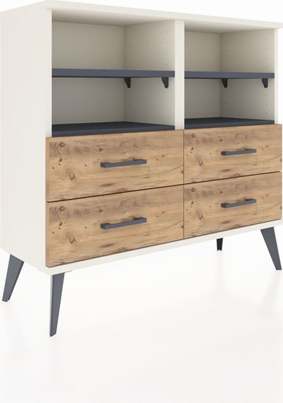 Arges Şifonyer 4 Raflı 4 Çekmeceli 88x30x80 Aytaşı-antrasit/çam Antrasit/çam Arges Şifonyer 4 Raflı 4 Çekmeceli 88x30x80 Aytaşı-antrasit/çam Antrasit/çam