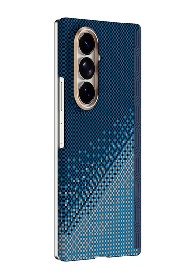 Galaxy Z Fold 8 Ultra Kılıf M-safe Özellikli Raptic Aramid Skinpro Serenity Serisi Kapak Lacivert