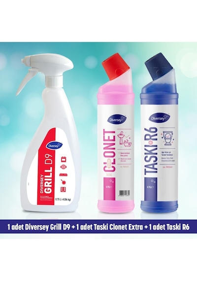 Diversey 1 Adet Diverset Grill 1 Adet Taski R6 1 Adet Taski Clonet Extra 769834396803