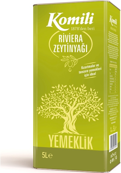 Komili Sıcak Lezzetler Riviera Zeytinyağı Teneke 5 L