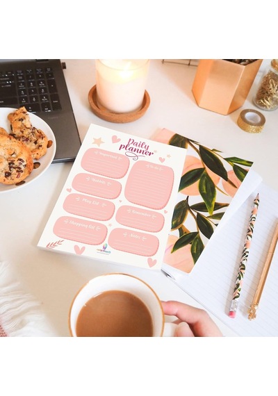 Colortouch Masaüstü Planner Set - 50 Sayfa Tarihsiz Haftalık, Günlük Planlayıcı - Ofis Çalışanı, Öğrenci, G Genel