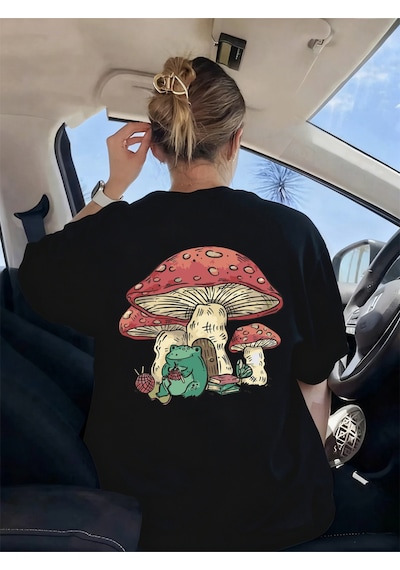 Noıssey Urban Pop Graphic Kadın Tişört Koleksiyonukod 5524 Siyah