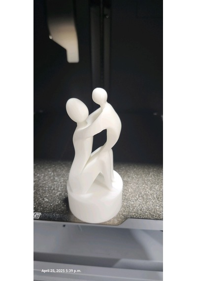 Anne Ve Bebek Ev Masüstü Dekoratif Hediyelik Obje Beyaz Renk 14cm