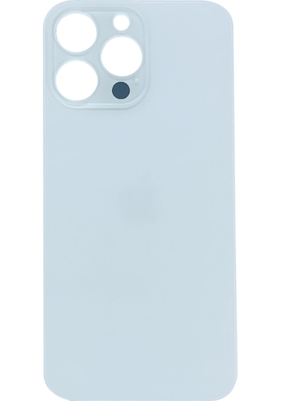 Teknonet Apple Uyumlu iPhone 14 Pro Max Geniş Kamera Camlı Batarya Kapağı - Beyaz Beyaz