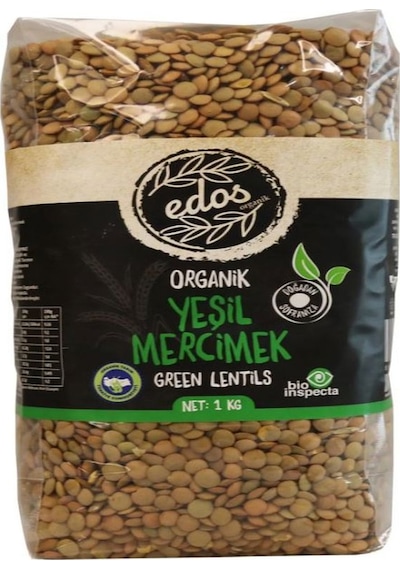 Edos Organik Yeşil Mercimek 1 KG