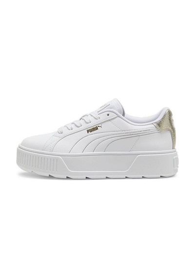 Puma Karmen Metallic Shine 395099 01 Kadın Sneaker Ayakkabı Beyaz Altın 36-40 001