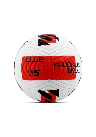 Kırmızı Yeni Desenli Futbol Topu 4 Astarlı No:5 480 Gr + Pompa Hediyeli X507 Kırmızı - Beyaz