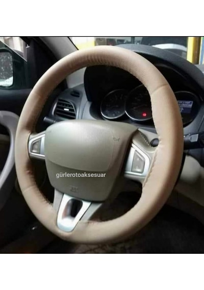 Fiat Linea Uyumludur Alcantara Ve Karbon Dikmeli Direksiyon Kılıfı Kırmızı Yüzüklü