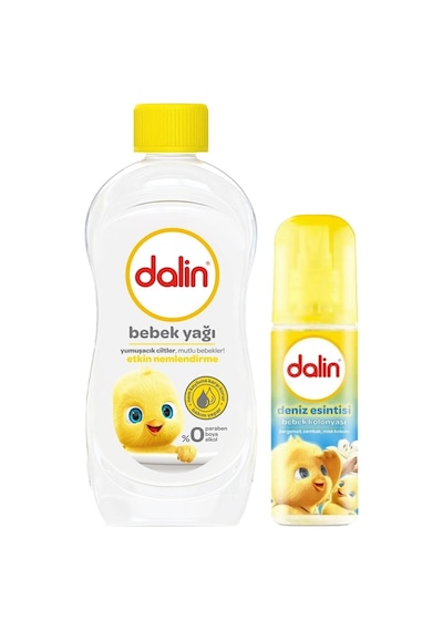 Dalin Bebe Yağı 500 Ml + Dalin Bebek Kolonyası Deniz Esintisi 100 Ml