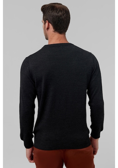 D's Damat Ds Damat Regular Fit Antrasit Düz Örgü Pamuk Karışımlı Triko Kazak 1hf060632004m Antrasit