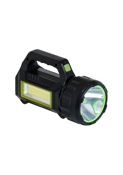 Ultra Güçlü Yandan Işıklı New+pro El Feneri Solar Şarjlı Usb'li El Eneri Hel-t93 Siyah