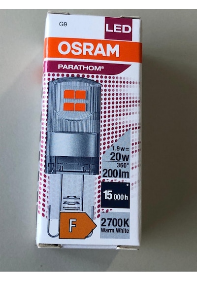 Osram G9 Led Lamba 1.9w 20w 200lümen 2700kelvin Sarı 15,000 Saat