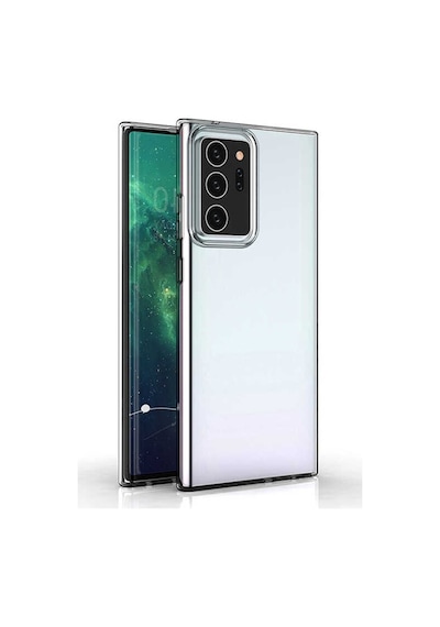 Samsung Uyumlu Galaxy Note 20 Ultra Kılıf Şeffaf Silikon Hibrit Case Renksiz