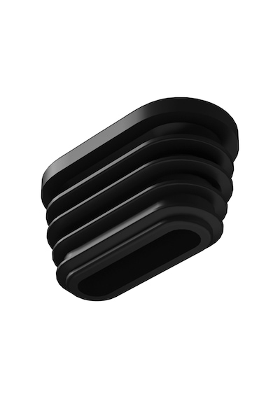 Cateksss 15x30 Mm Elips Kademeli Profil Tapası Siyah - 36 Lı Paket