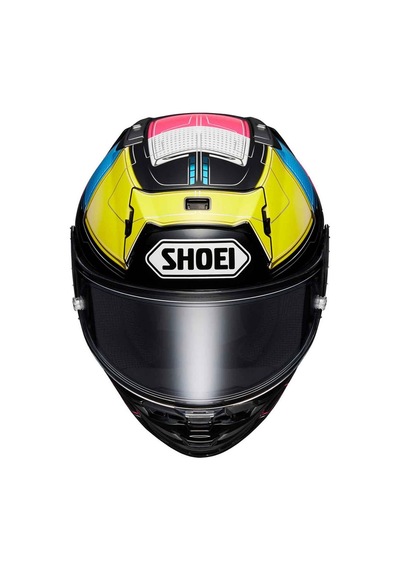 Shoei X-spirit Pro Proxy Kapalı Motosiklet Kaskı Siyah - Sarı - Pembe