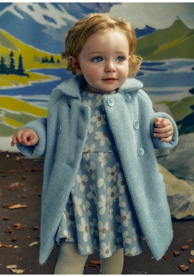 Mayoral Mavi Kız Bebek Mont 2435