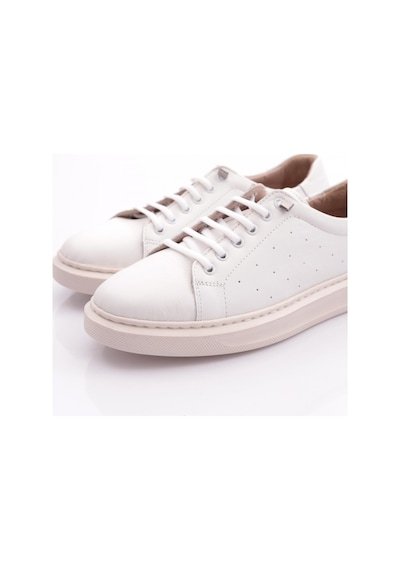 Dgn P64 Kadin Bağcikli Düz Taban Sneaker Ayakkabi P64-1512-R0198 Beyaz