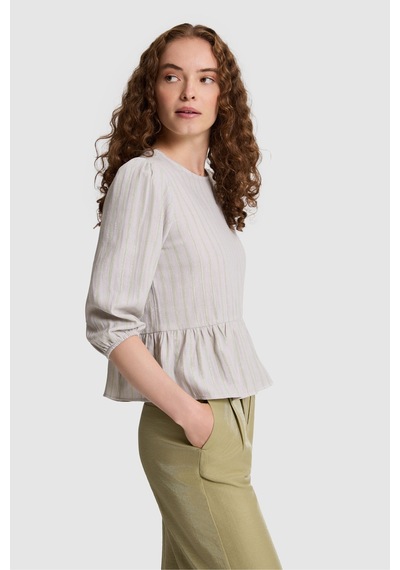 U.S. Polo Assn. Kadın Lila Kısa Kollu Gömlek 50324692 Vr034
