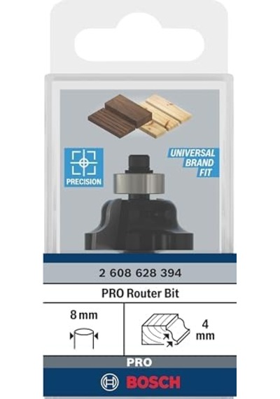 2 608 Aksesuarı 628 394 Profil Freze B 8 Mm, R1 4 Mm, B 8 Mm, L 12,7 Mm, G 54 Mm