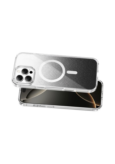Onegif - 91 - Apple İphone 16 Pro Max Sora Simli Magsafe Kapak - Glblseme - - Siyah Sıyah