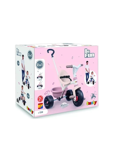 Smoby Be Fun Üç Tekerlekli Bisiklet - Pembe 740335