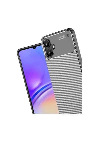Newface Samsung Uyumlu Galaxy A06 Kılıf Auto Focus Karbon Kapak - Gri gri