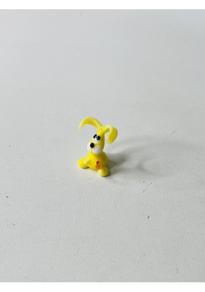 El Yapımı Mini Murano Cam Tavşan Biblo A149-04