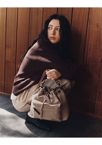 Gaston Luga Splash Bucket Crossbody Çanta - Kahverengi Kaherengi