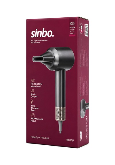 Saç Kurutma Ve Şekillendirme Makinesi 1500w Bldc Turbo Gri