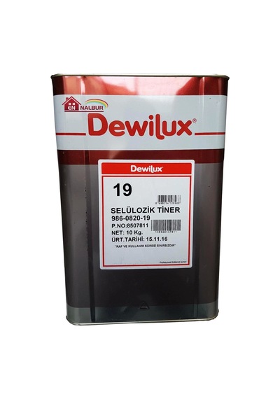 Mey İthalat Dewilüx Selülozik Tiner 10 Kg 12 Litre