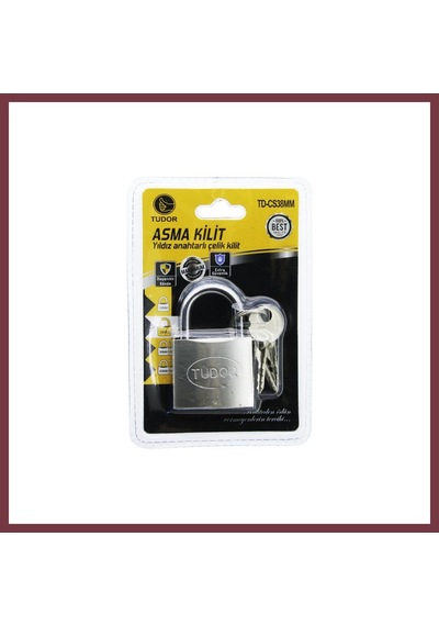Storeşahin Çelik Asma Kilit 38mm Kısa Kanca Yıldız Ve Çivi Anahtarlı Shn0720