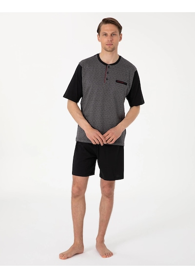 Pierre Cardin Erkek Kısa Kol 3'lü Şortlu Jakarlı Pijama Takım Kutulu Damat Çeyiz Set Lacıvert Pierre Cardin Erkek Kısa Kol 3'lü Şortlu Jakarlı Pijama Takım Kutulu Damat Çeyiz Set Lacıvert