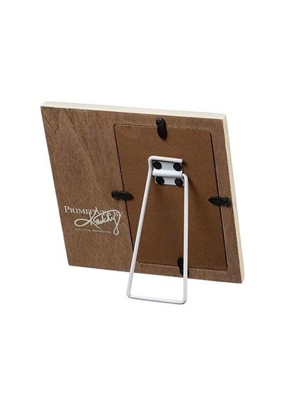 Dekoratif Resim Çerçevesi, 15,2 Cm X 15,2 Cm X 0,6 Cm, 7,6 Cm X 12,7 Cm Fotoğrafa Uygun, Rustik, Kırmızı