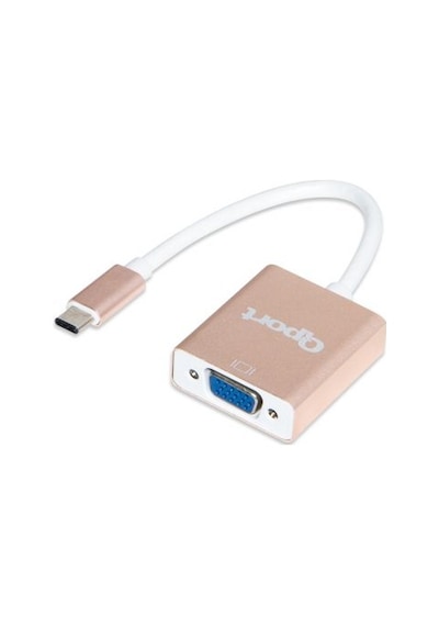 QPORT Q-TV Q-TV TYPE-C (M) TO VGA (F) 1920*1080P 60 HZ CONVERTER