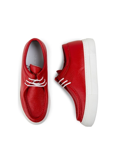 Deery Hakiki Deri Kırmızı Kadın Sneaker - Z1682zkrmc01 Kırmızı