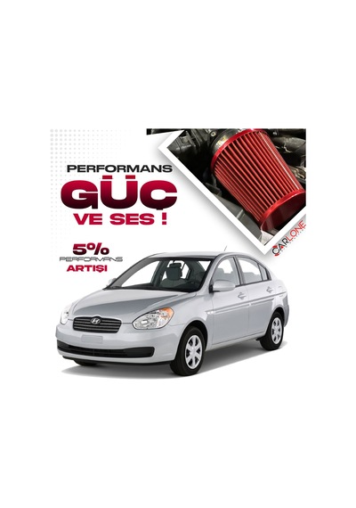 Hyundai Accent Era 1.5dizel Crdi 16v Motor Spor Açık Hava Filtresi Kırmızı Renk