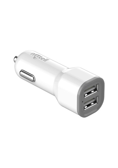 Universal Universal Araç Şarjı My-a5 Usb Başlık 2 Usb'li 2100 Mah, Beyaz