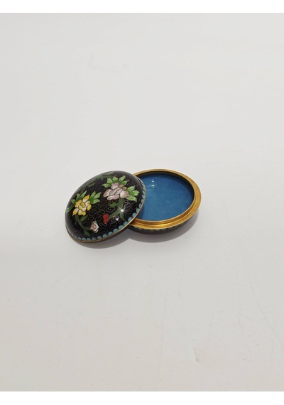 Antika Cloisonne Minyatür Kutu 5,4x2,5cm 070
