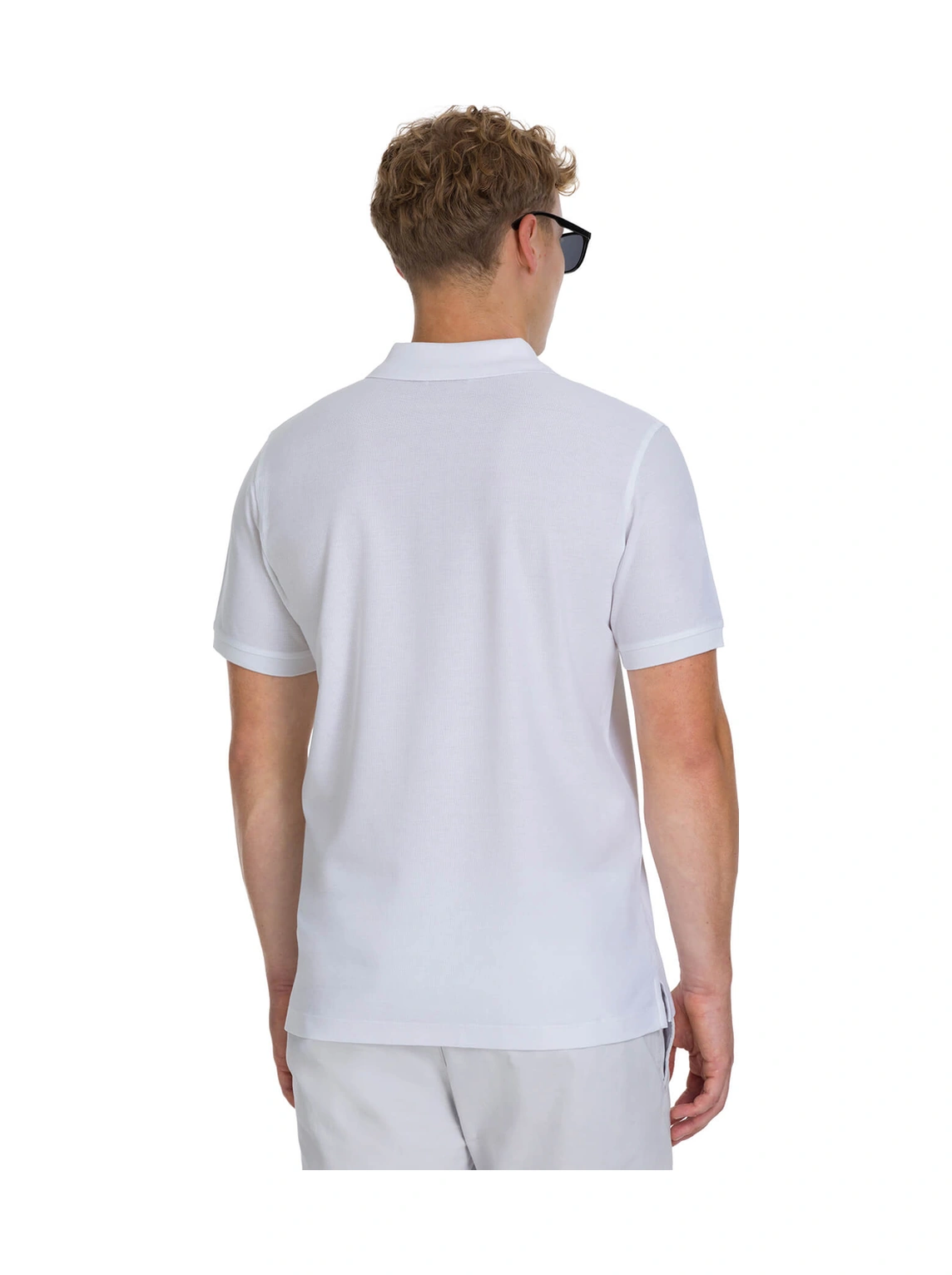 Hatemoğlu Beyaz Regular Fit 100% Pamuk Polo Yaka Merserize Tişört 34773 350501