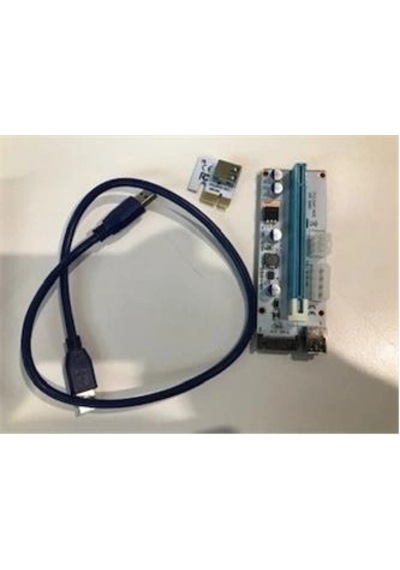 S-link Sl- Ex10 Pcı-e 1x To 16x Sata 6pin Bitcoin Riser Ekran Kartı Yükseltici Kdo