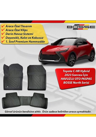 Toyota Chr Paspas Araca Özel C-hr Hybrid 2023 Sonrası Derin Havuzlu Bosse North Serisi